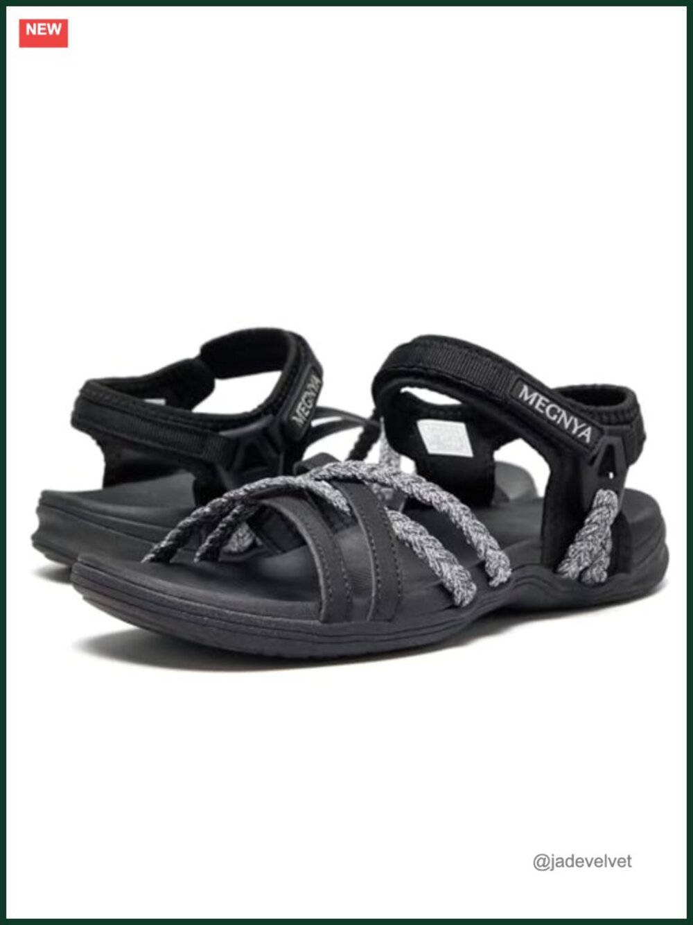 Hiking Sandals for Women Arch Support Comfortable Walking Sandals Hook Loop